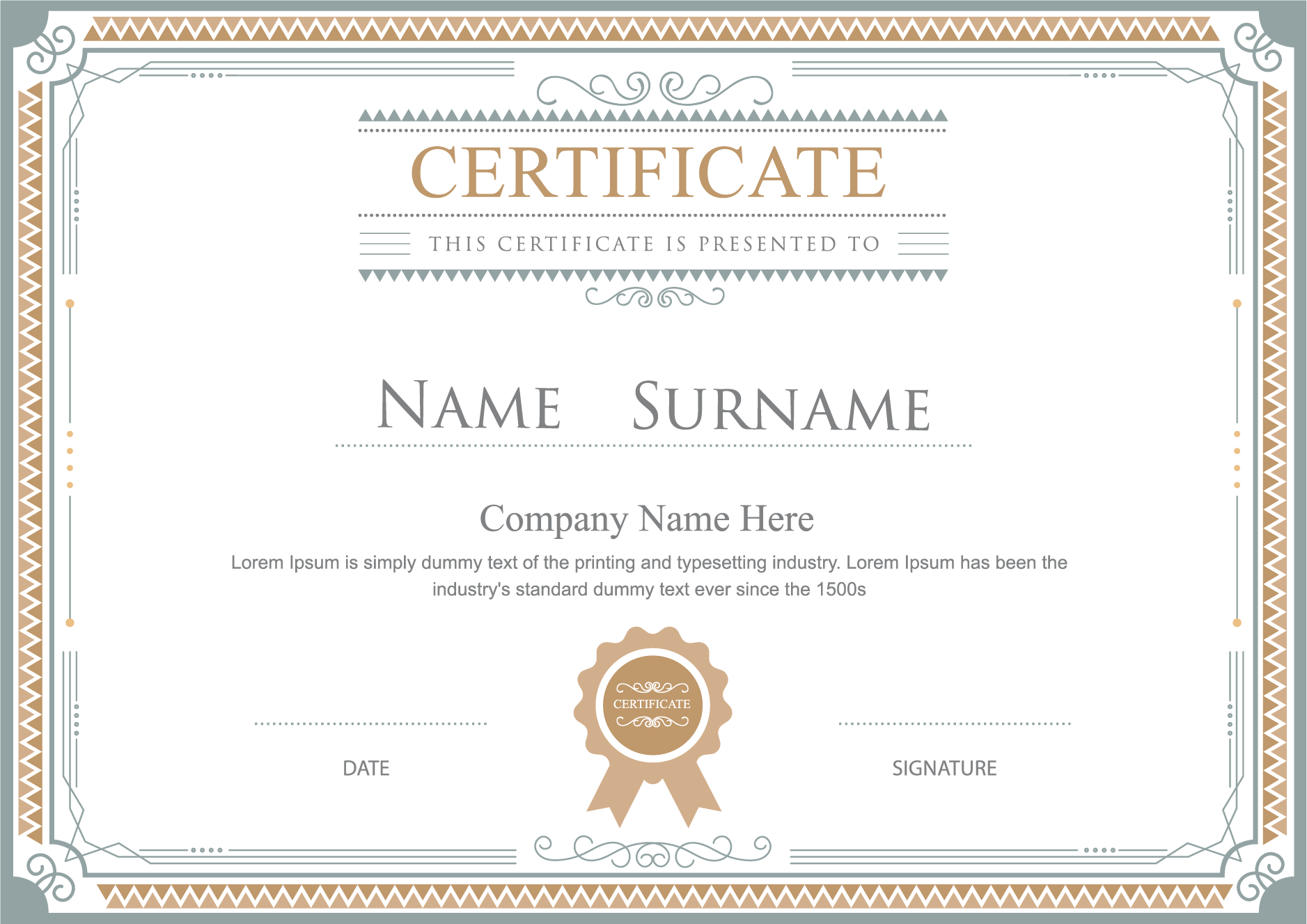 Certificates